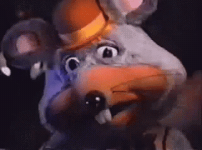 Chuck E Cheese In Top Hat Holding Microphone GIF