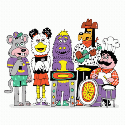 Chuck E Cheese Mouse And Friends GIF