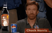 Chuck Norris Thumbs Up Approves Liquor  GIF