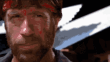 Chuck Norris Thumbs Up Stare Thanos Back Out GIF