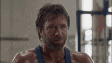 Chuck Norris Thumbs Up Workout Strength Building Collapsed  GIF