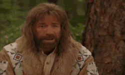 Chuck Norris Transforming To Grizzly Bear GIF