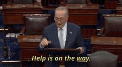 Chuck Schumer Says Help Is On The Way GIF