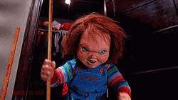 Chucky Attack Slow Motion GIF