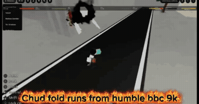 Chud Fold Running From Humble BBC 9K GIF