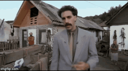 Chudy Borat GIF