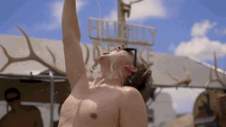Chugging Beer And Playing With It GIF