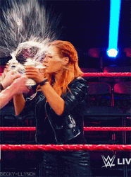 Chugging Beer Becky Lynch GIF