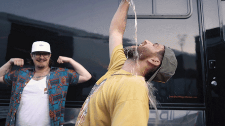 Chugging Beer But Wasteful GIF