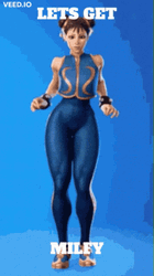Chun Li Dance Shake GIF