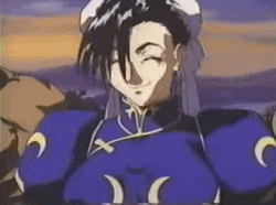 Chun Li Giggles GIF