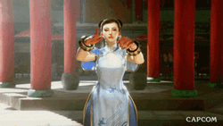 Chun Li Hand Gesture GIF