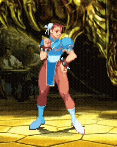 Chun Li Pixel Art Street Fighter GIF