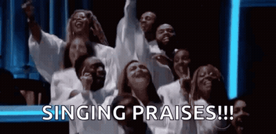 Church Choir Singing Praises GIF