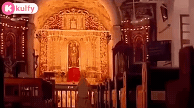 Church With Jesus Statue On Altar GIF