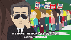 Cia Agent Bomb Sniffing Pig South Park GIF