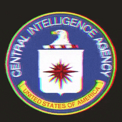 Cia Glitchy Old Logo Design GIF