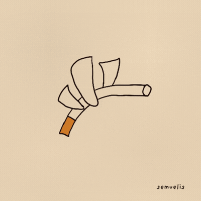 Cigarette Drawing With Semvelis GIF