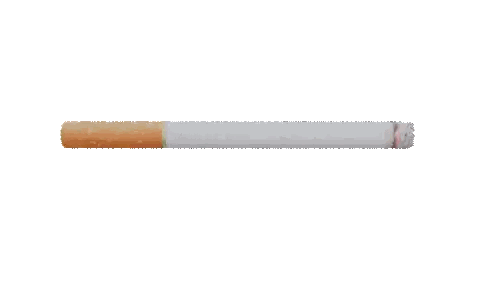Cigarette With Flame Close Up Sticker
