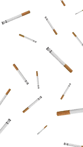 Cigarettes Falling Sticker