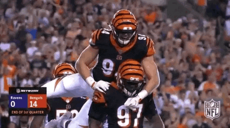 Cincinnati Bengals Back Hug GIF