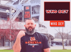 Cincinnati Bengals Man Saying Who Dey GIF