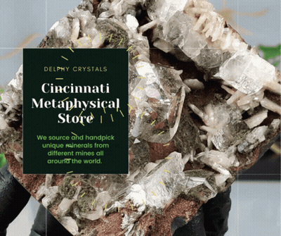 Cincinnati Metaphysical Store Poster With Crystal GIF