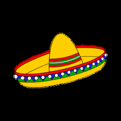 Cinco De Mayo Mexican Hat Sticker GIF