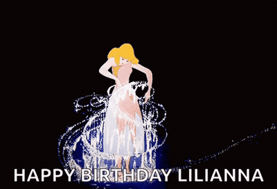 Cinderella Birthday Card Happy Lilianna GIF