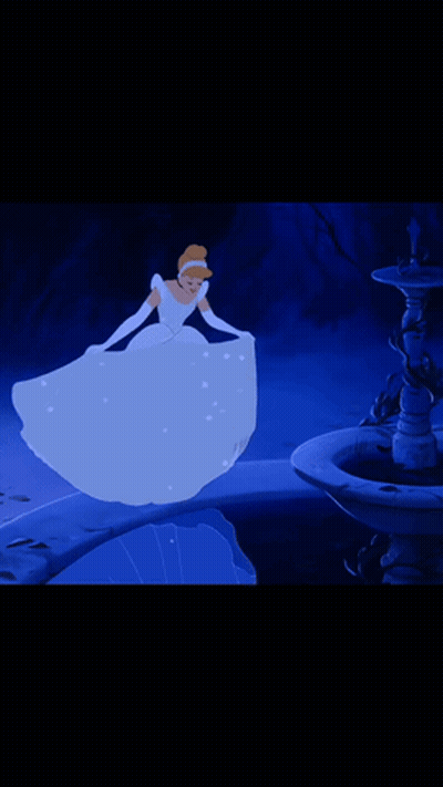 Cinderella Dancing In Blue Dress GIF