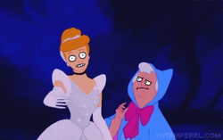 Cinderella Fairy Godmother Funny GIF