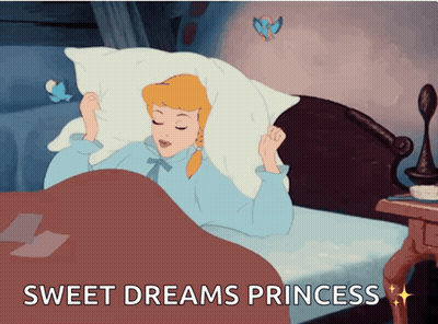 Cinderella Lying In Bed Sweet Dreams Princess GIF