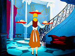 Cinderella Meal Serve Upstairs GIF