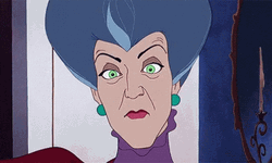 Cinderella's Evil Stepmom Staring GIF