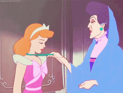 Cinderella's Stepmom Holding Necklace GIF