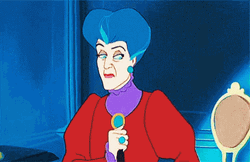 Cinderella's Stepmom Smiling Evilly GIF