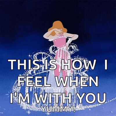 Cinderella Saying This Is How I Feel When I'm With You GIF
