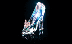 Cinderella Sparkling Glass Shoe