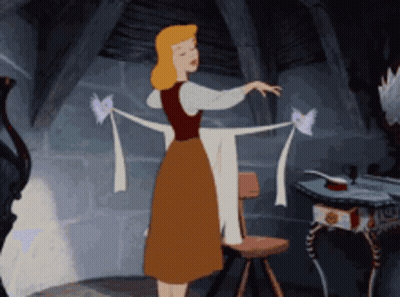 Cinderella Standing In Room GIF
