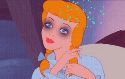 Cinderella With Very Dark Eye GIF