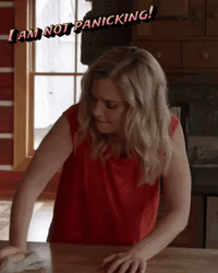Cindy Busby Panicking Cleaning Time  GIF