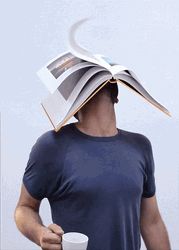 Cinemagraph Man Book Pages