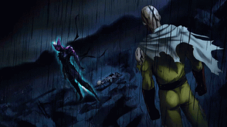 Cinematic Garou Saitama Battle GIF