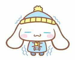 Cinnamoroll Chills Winter Clothes GIF