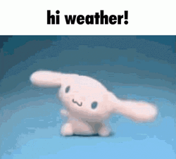 Cinnamoroll Fluttering Ears Hi Weather GIF