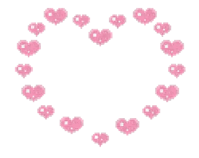 Circle Of Pink Hearts Picmix Sticker