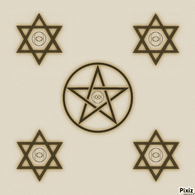 Circle Star Hexagonal Stars Pixiz Logo GIF