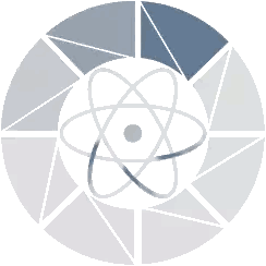 Circle With Atom Sticker