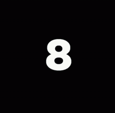 Circle With Number 8 GIF