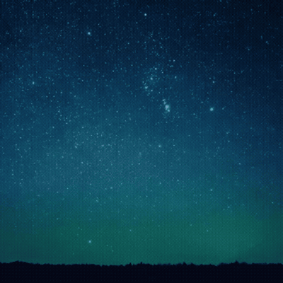 Circle With Starry Night Sky GIF